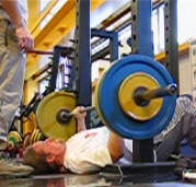 close-grip floor press